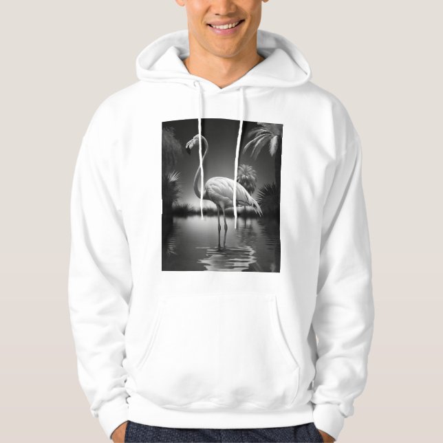 Flamingo in a Pool Hoodie (Front)