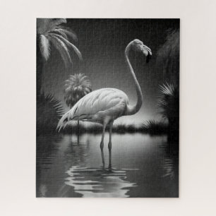 Flamingo in a Pool Jigsaw Puzzle