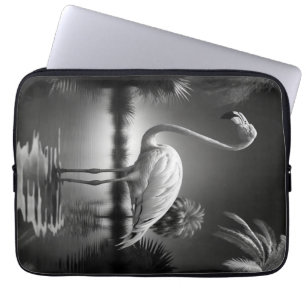 Flamingo in a Pool Laptop Sleeve