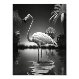 Flamingo in a Pool Photo Print