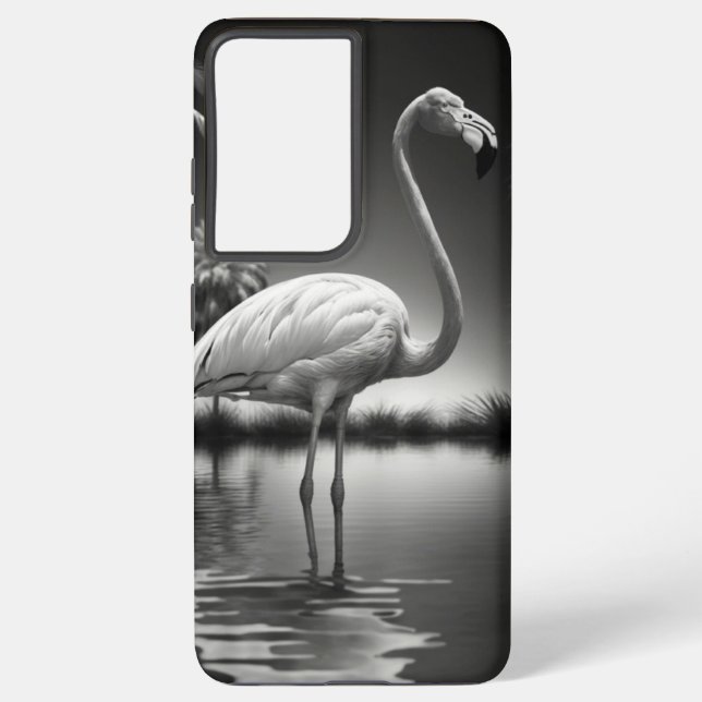 Flamingo in a Pool Samsung Galaxy S21+ Case (Back)