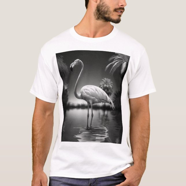 Flamingo in a Pool T-Shirt (Front)
