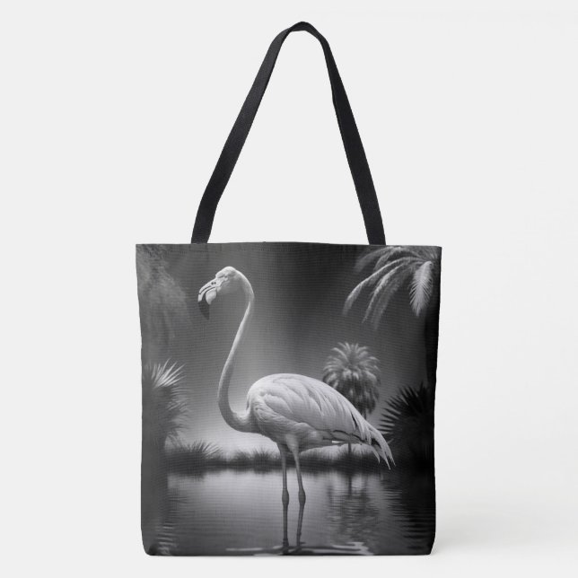 Flamingo in a Pool Tote Bag (Front)