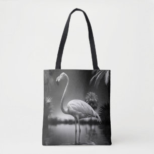 Flamingo in a Pool Tote Bag