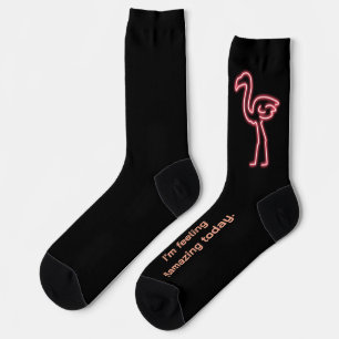 Flamingo in Neon Socks