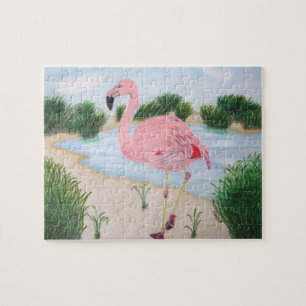 Flamingo in the Marsh Puzzle