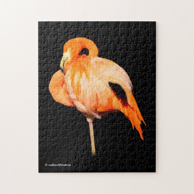 Flamingo in the Summer Sun Jigsaw Puzzle (Vertical)