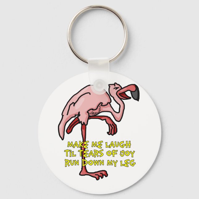 Flamingo Incontinence Key Ring (Front)