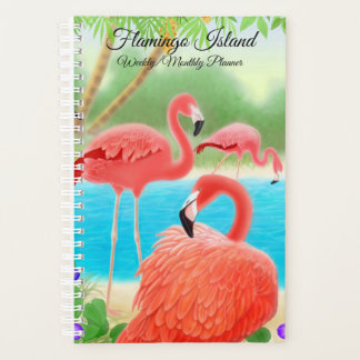 Flamingo Island Weekly Monthly Planner