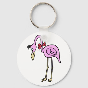 flamingo key ring