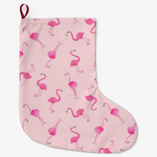 Flamingo Large Christmas Stocking