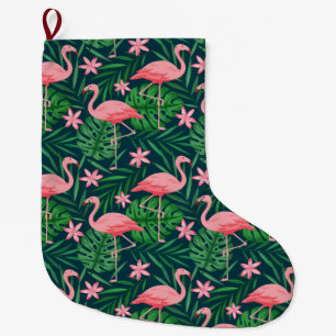 Flamingo Large Christmas Stocking