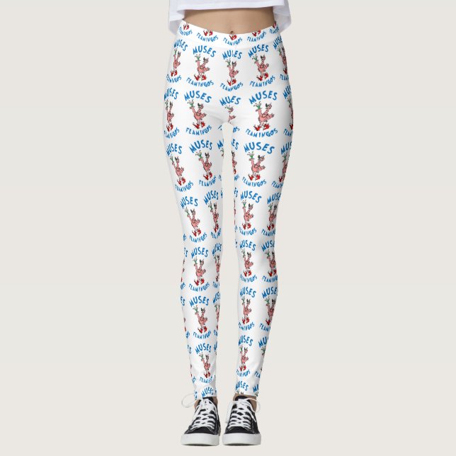 Flamingo Leggings - Large logo (Front)