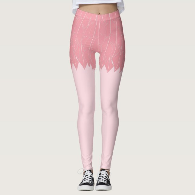 Flamingo Legs Leggings (Front)