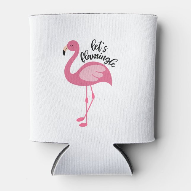 Flamingo, Let's Flamingle Can Cooler (Front)