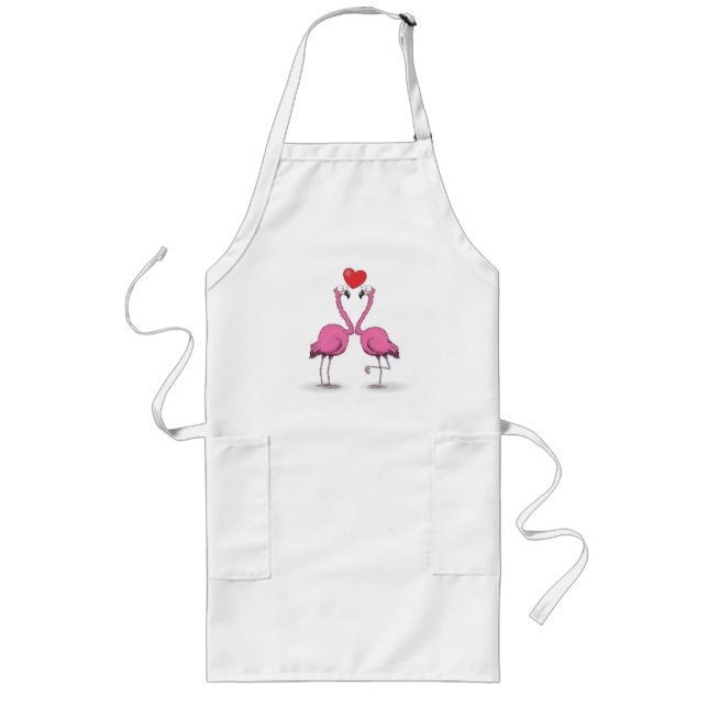 Flamingo Long Apron (Front)