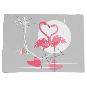 Flamingo Love gift bag large