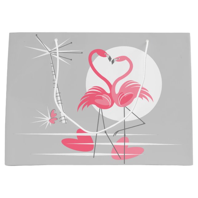 Flamingo Love gift bag large (Front)