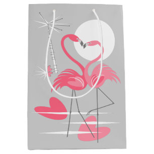 Flamingo Love gift bag medium