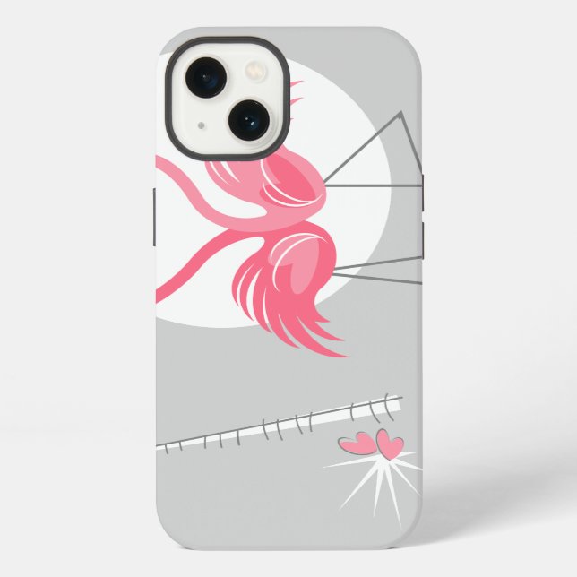 Flamingo Love IPad case horizontal (Back)