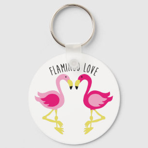 Flamingo Love Key Ring