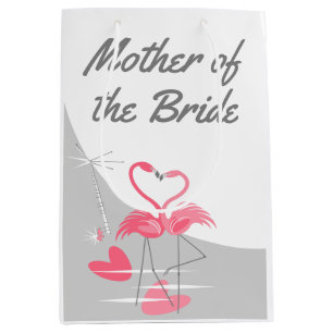 Flamingo Love Large Moon Mother of Bride medium Gift Bag