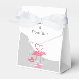 Flamingo Love Large Moon Names favour box tent