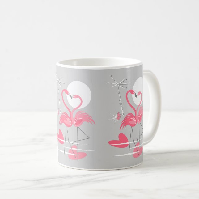 Flamingo Love Line mug (Front Right)