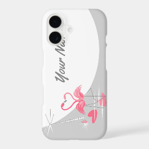 Flamingo Love Moon Name iPhone 7 case horizontal