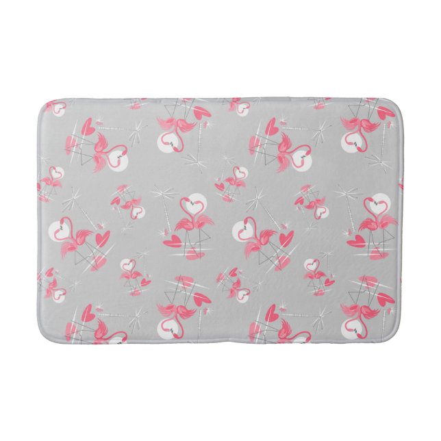Flamingo Love Multi bath mat (Front)