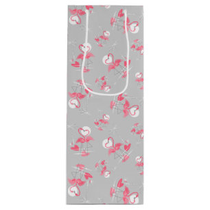 Flamingo Love Multi gift bag wine