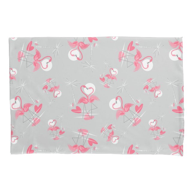 Flamingo Love Multi pillowcase (Front)