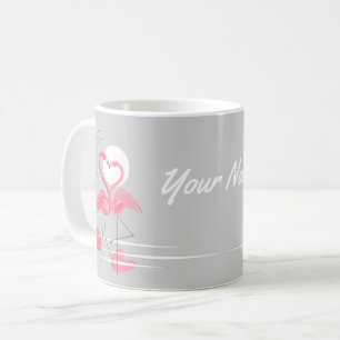 Flamingo Love Name mug