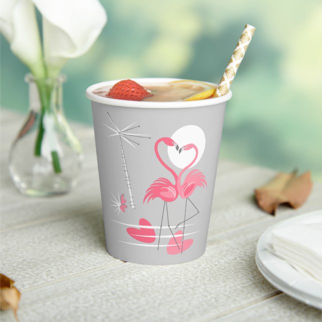 Flamingo Love  Paper Cups (Insitu)