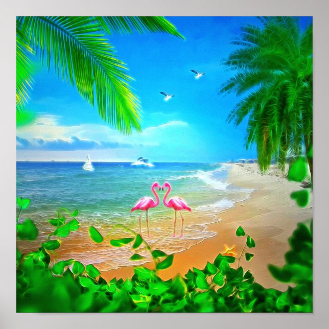 Flamingo Love Poster (Front)