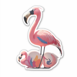 Flamingo Love Stick It with Flair