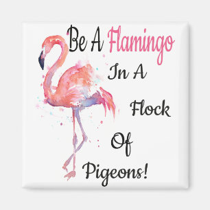 flamingo love  t -shirt magnet