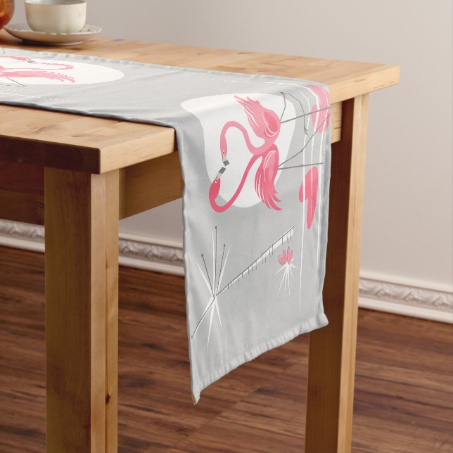 Flamingo Love table runner (In Situ)
