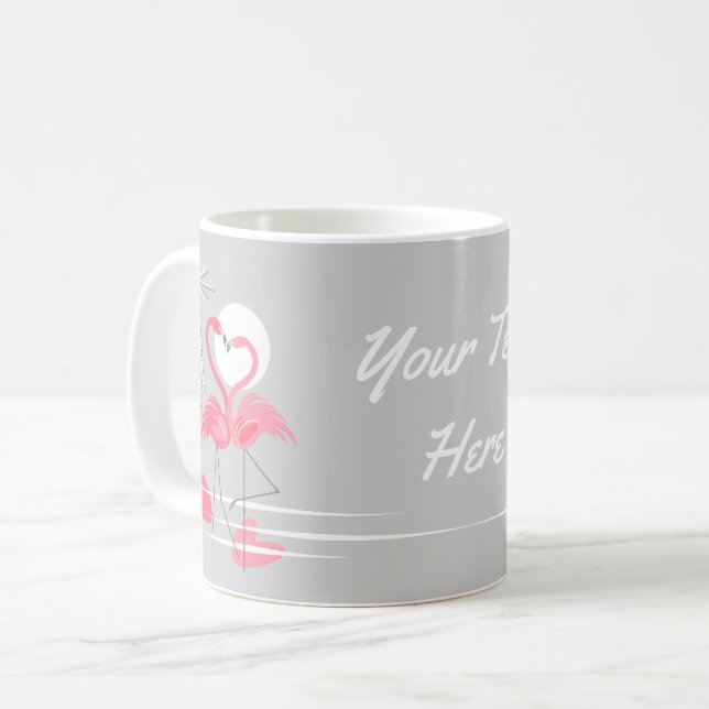 Flamingo Love Text mug (Front Left)