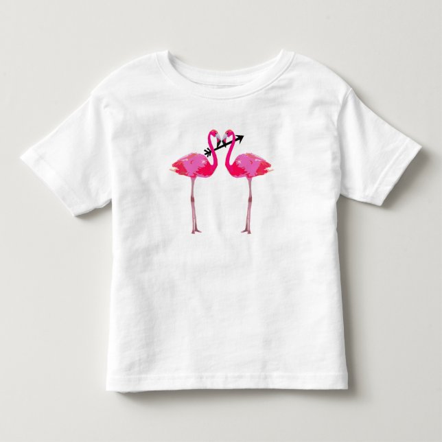 Flamingo Love Toddler T-Shirt (Front)