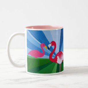 Flamingo Love? Two-Tone Coffee Mug
