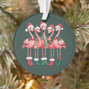 Flamingo Lover Gift Christmas Merry Xmas Ornament
