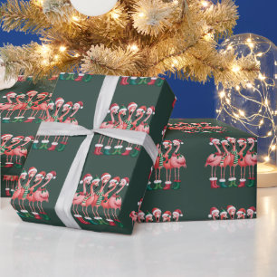 Flamingo Lover Gift Christmas Merry Xmas Wrapping Paper
