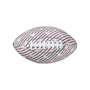 Flamingo Lover Pink Bird Diagonal Stripes American Football