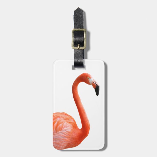 “flamingo” luggage tag (Front Vertical)