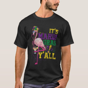 Flamingo Masquerade Costume Party Parade Mardi Gra T-Shirt