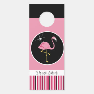 Flamingo Message Door Hanger