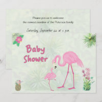 Flamingo Mother & Offspring Baby Shower