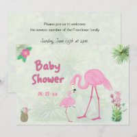 Flamingo Mother & Offspring Baby Shower