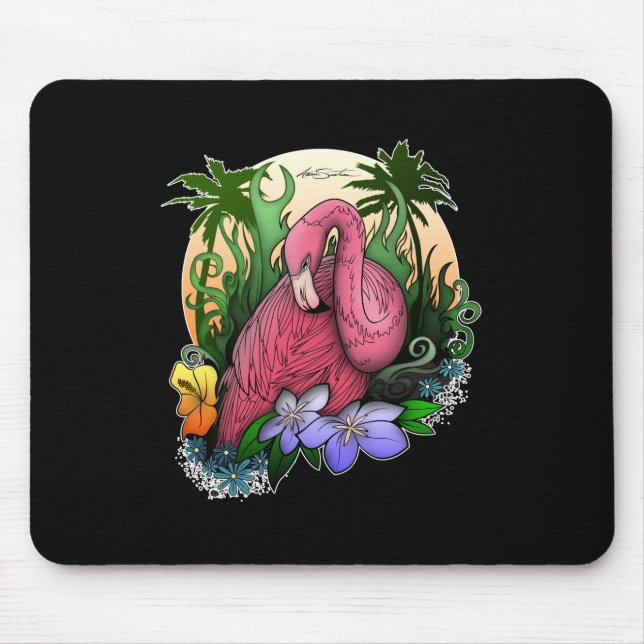 Flamingo Mouse Mat (Front)